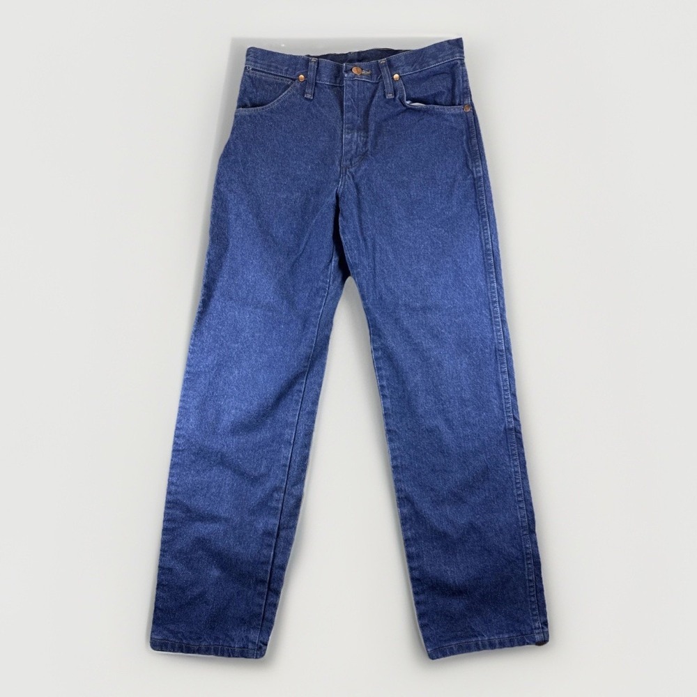 Wrangler Cowboy Cut 13MWZ Jeans Mens 29x30 Blue Denim Straight Leg Rodeo Western